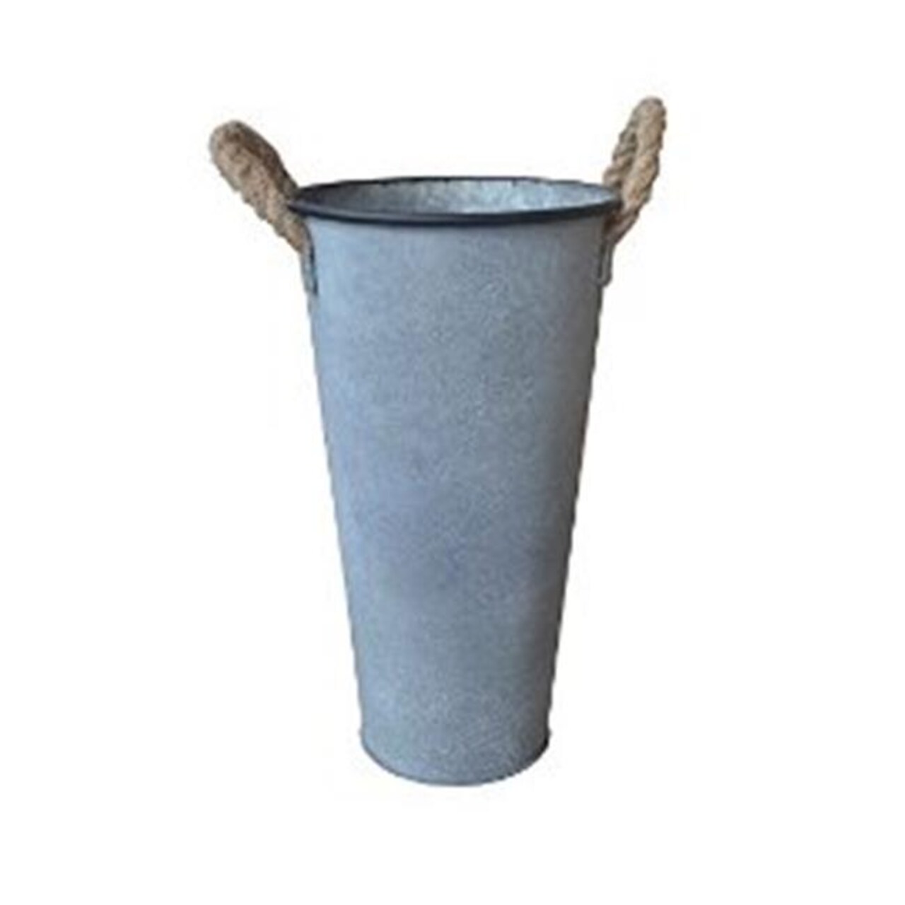 Cheungs FP-4053S Tall 17 in. Metal French Bucket With 2 Rope Handles